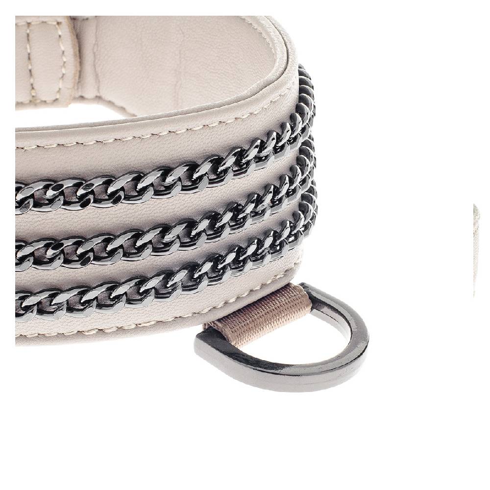 Le Dangerouge Big Dog Collar Beige
