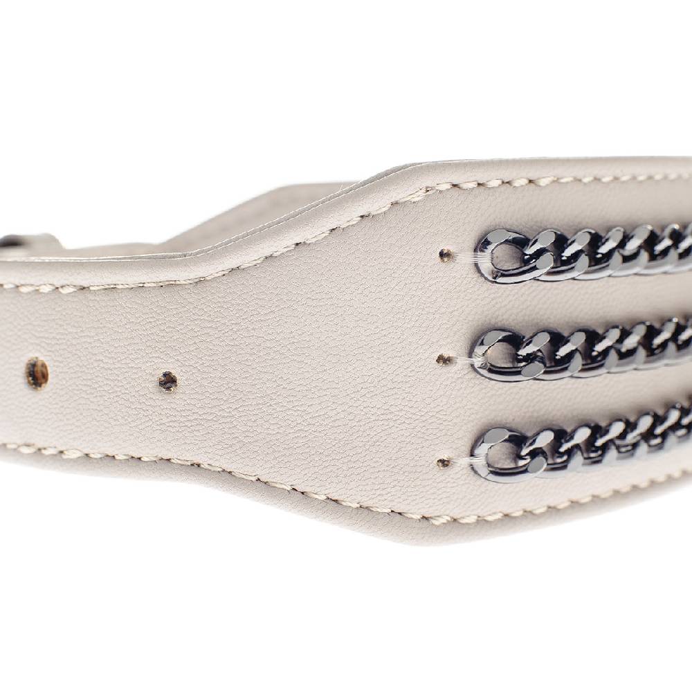 Le Dangerouge Big Dog Collar Beige