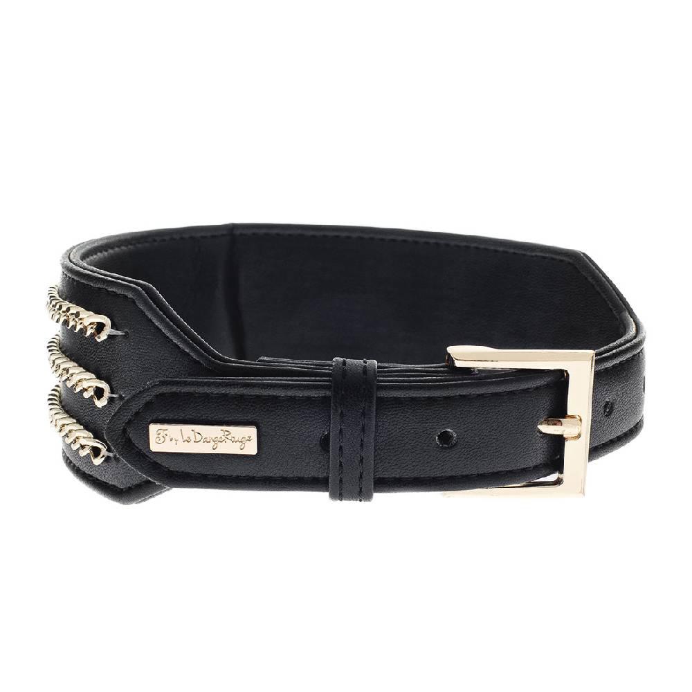 Le Dangerouge Big Dog Collar Black