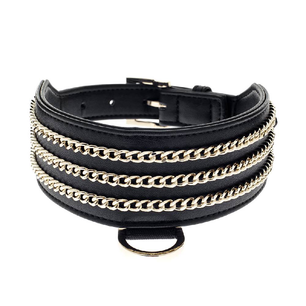 Le Dangerouge Big dog collar black