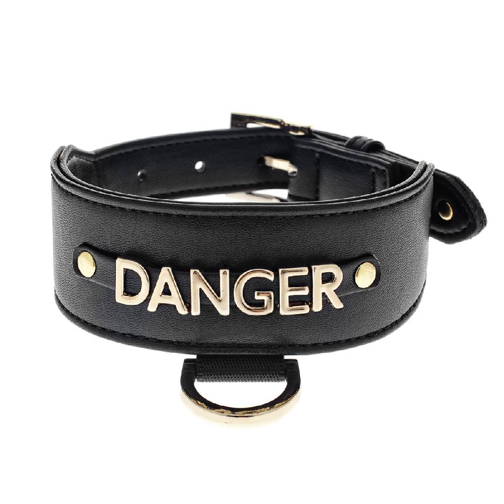 Le Dangerouge Danger big dog collar