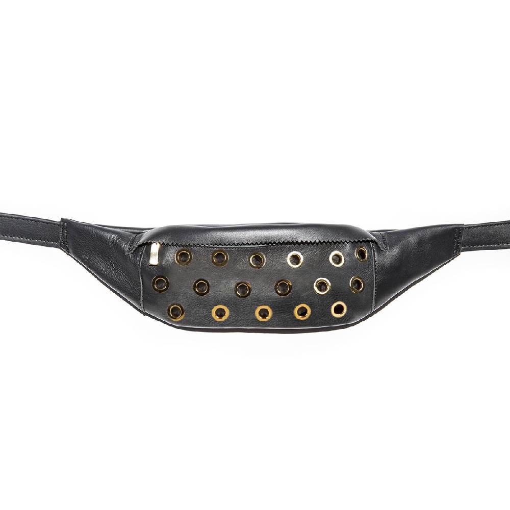 Le Dangerouge Fanny Pack Leather Black Hole