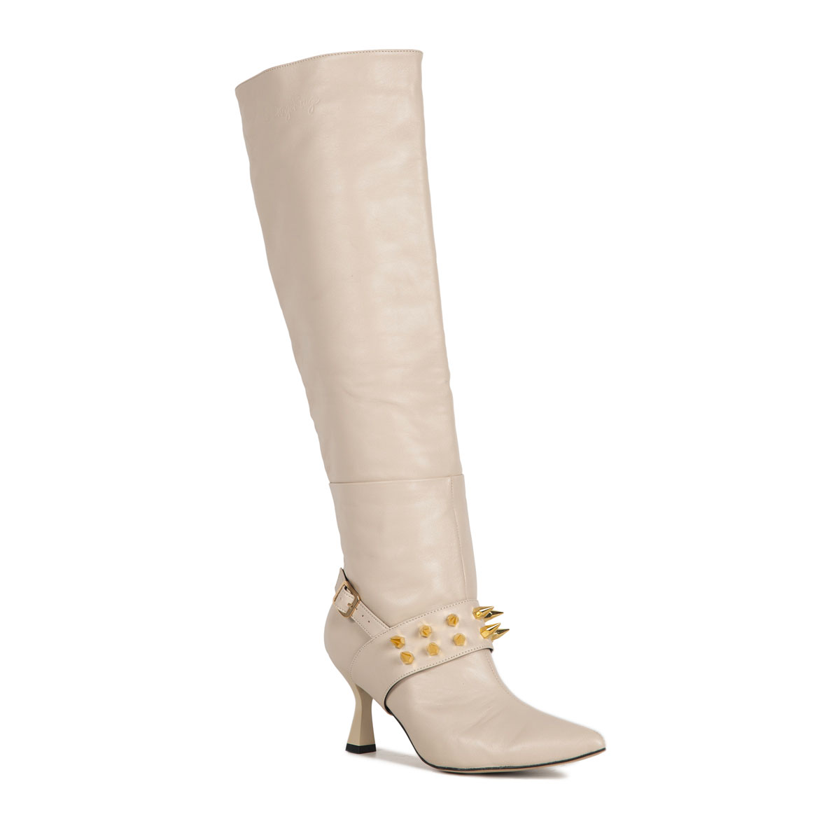 Le Dangerouge Meg Beige Studs