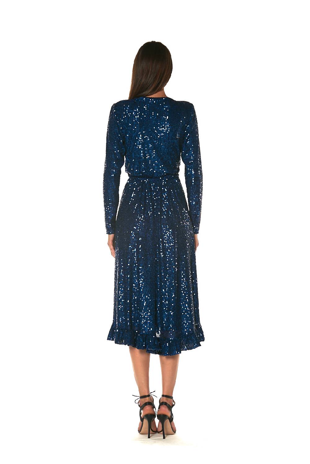 Le Twins Abito Barbara – Paillettes Blu