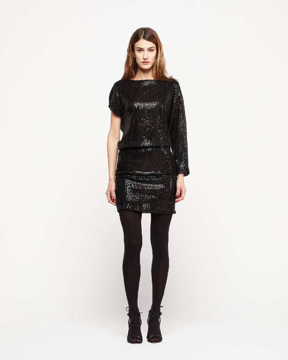 Le Twins Abito Ezia – Paillettes Nero