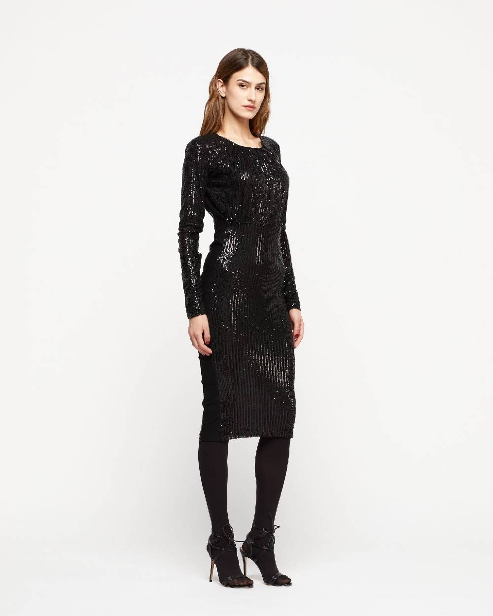 Le Twins Abito Fede – Paillettes Nero