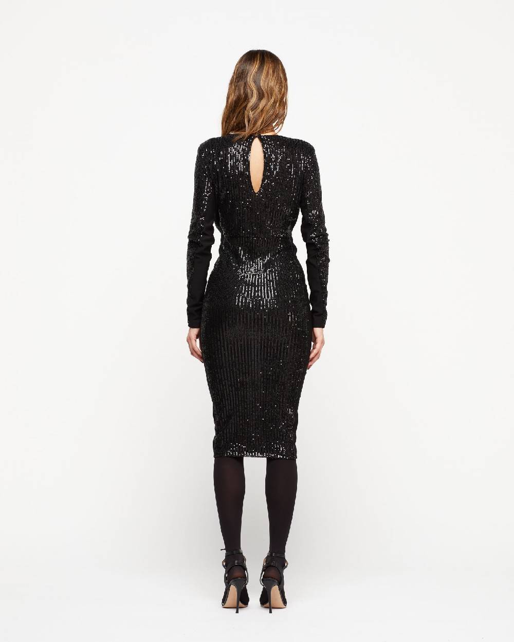 Le Twins Abito Fede – Paillettes Nero