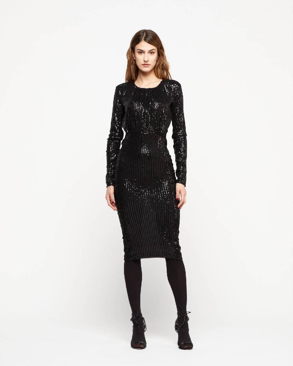 Le Twins Abito Fede – Paillettes Nero