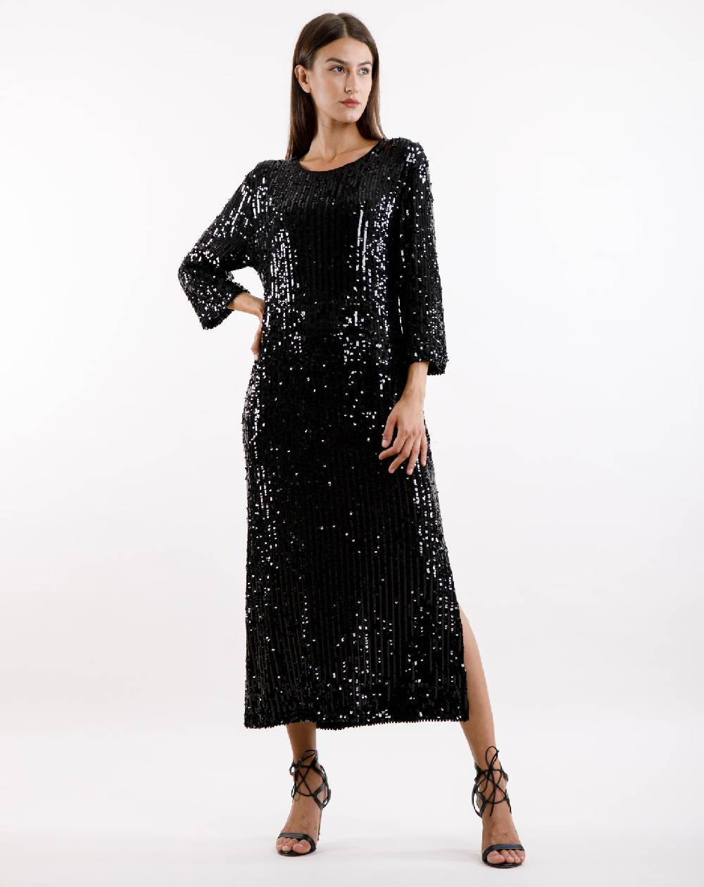 Le Twins Abito Michela – Paillettes Nero