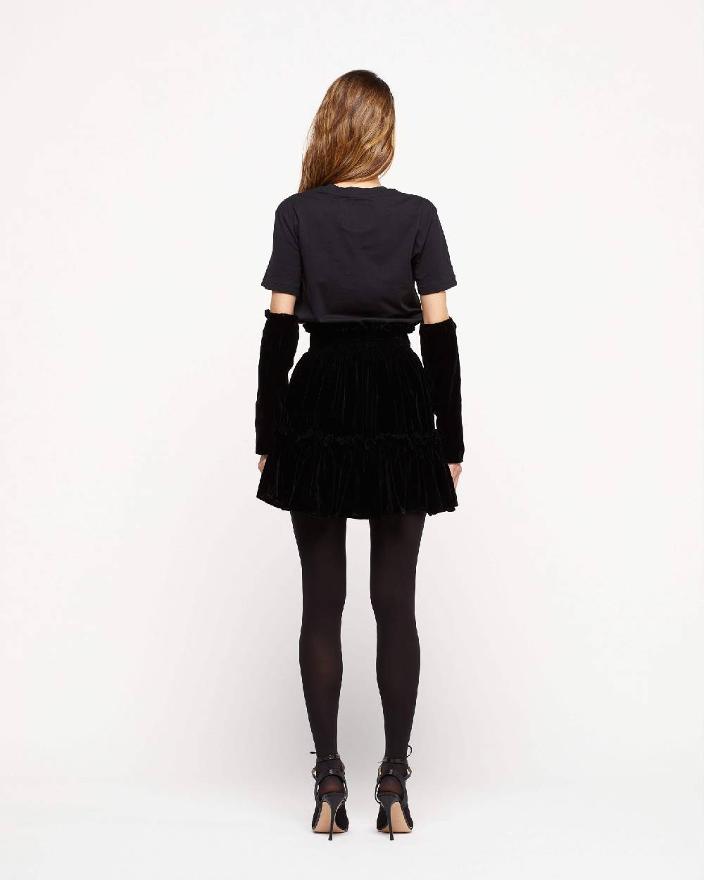 Le Twins Abito Mykonos – Nero Gonna Velluto