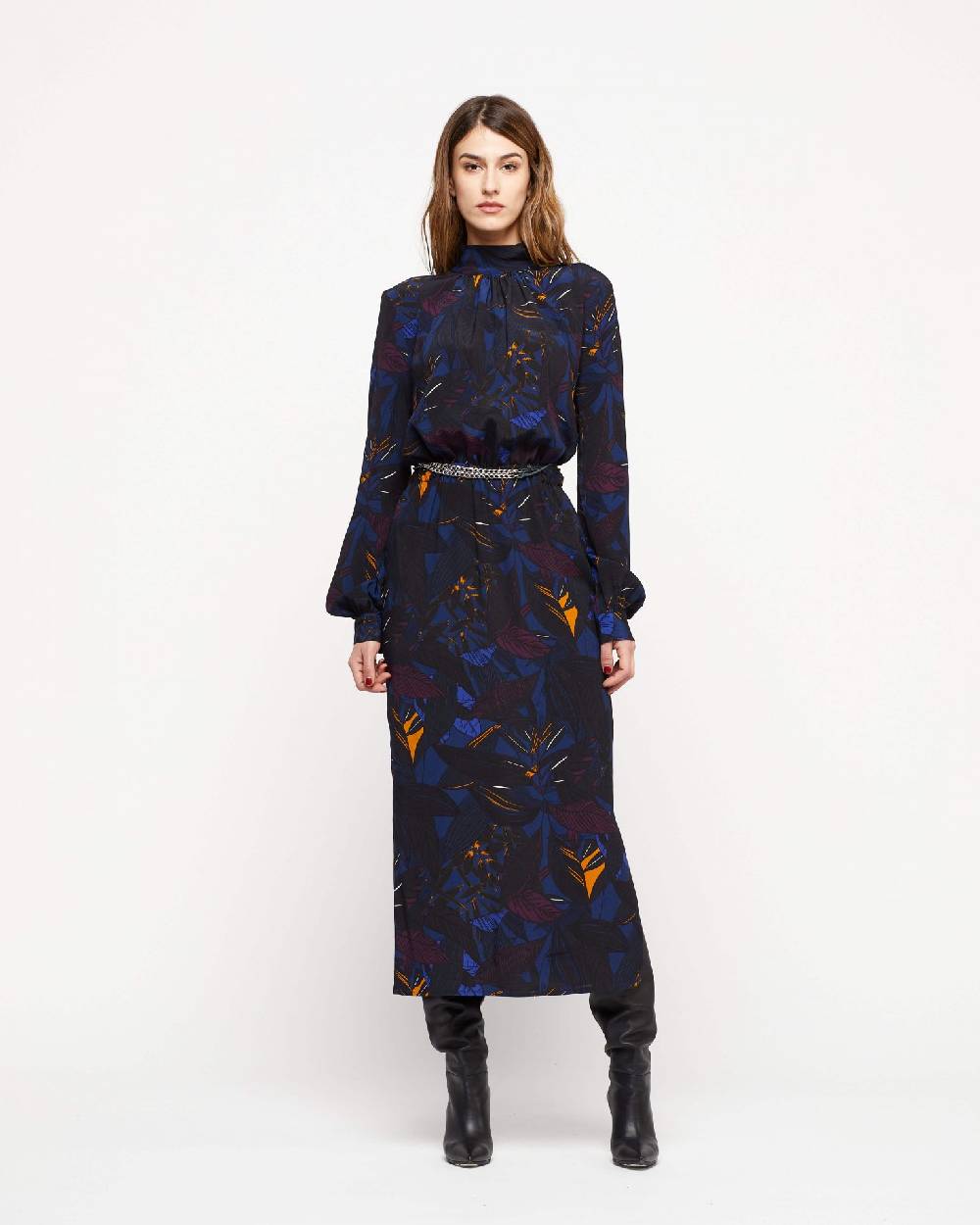 Le Twins Abito Nizza – Fantasia Nera e Blu