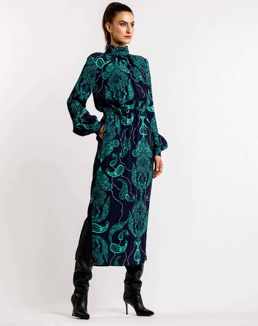 Le Twins Abito Nizza – Verde E Blu