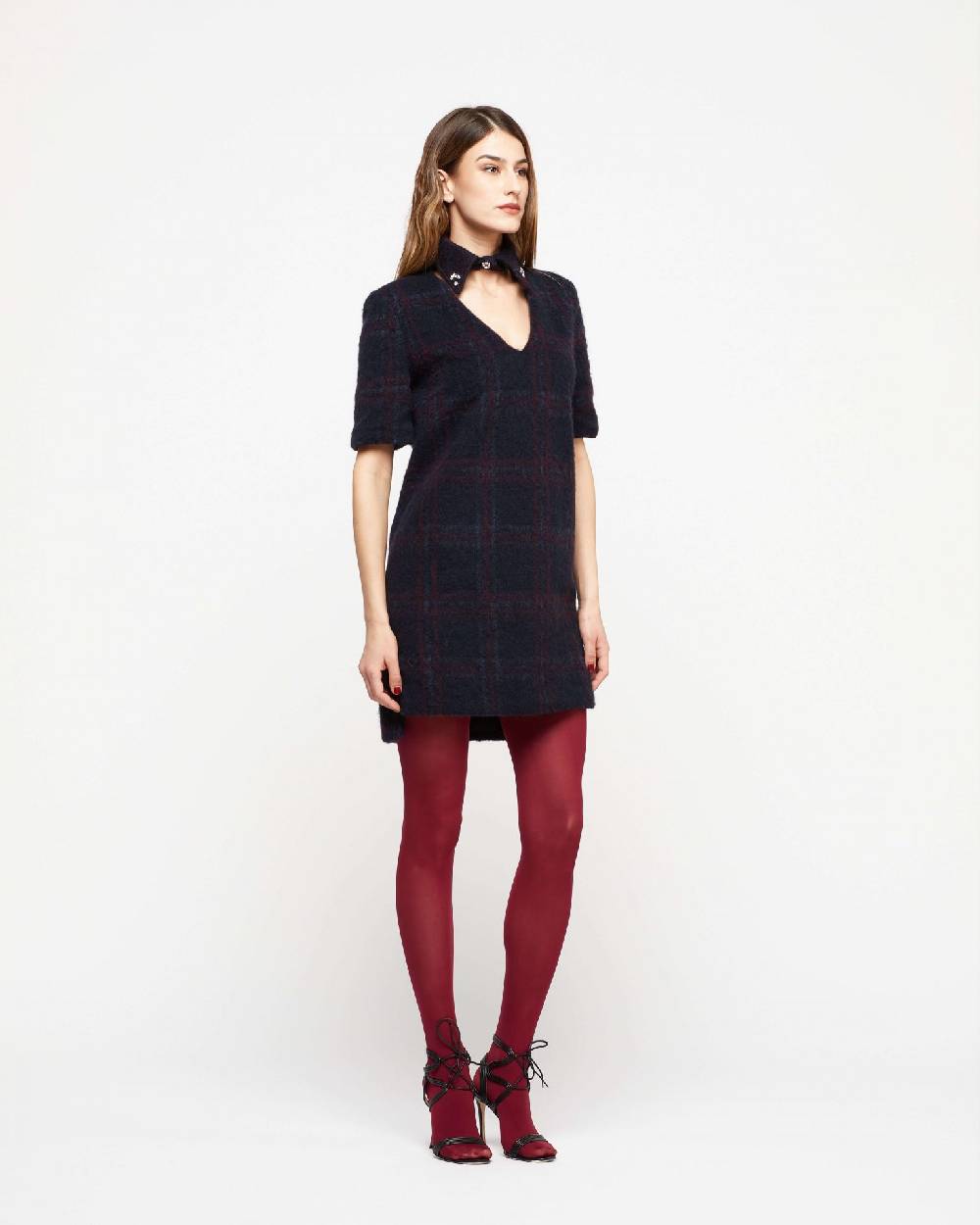 Le Twins Abito Parma – Blu Riga Bordeaux