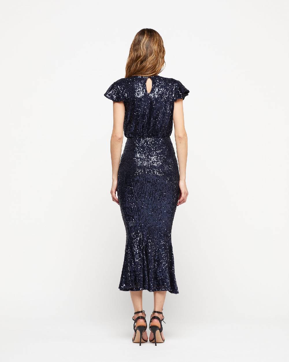 Le Twins Abito Sabrina – Paillettes Blu