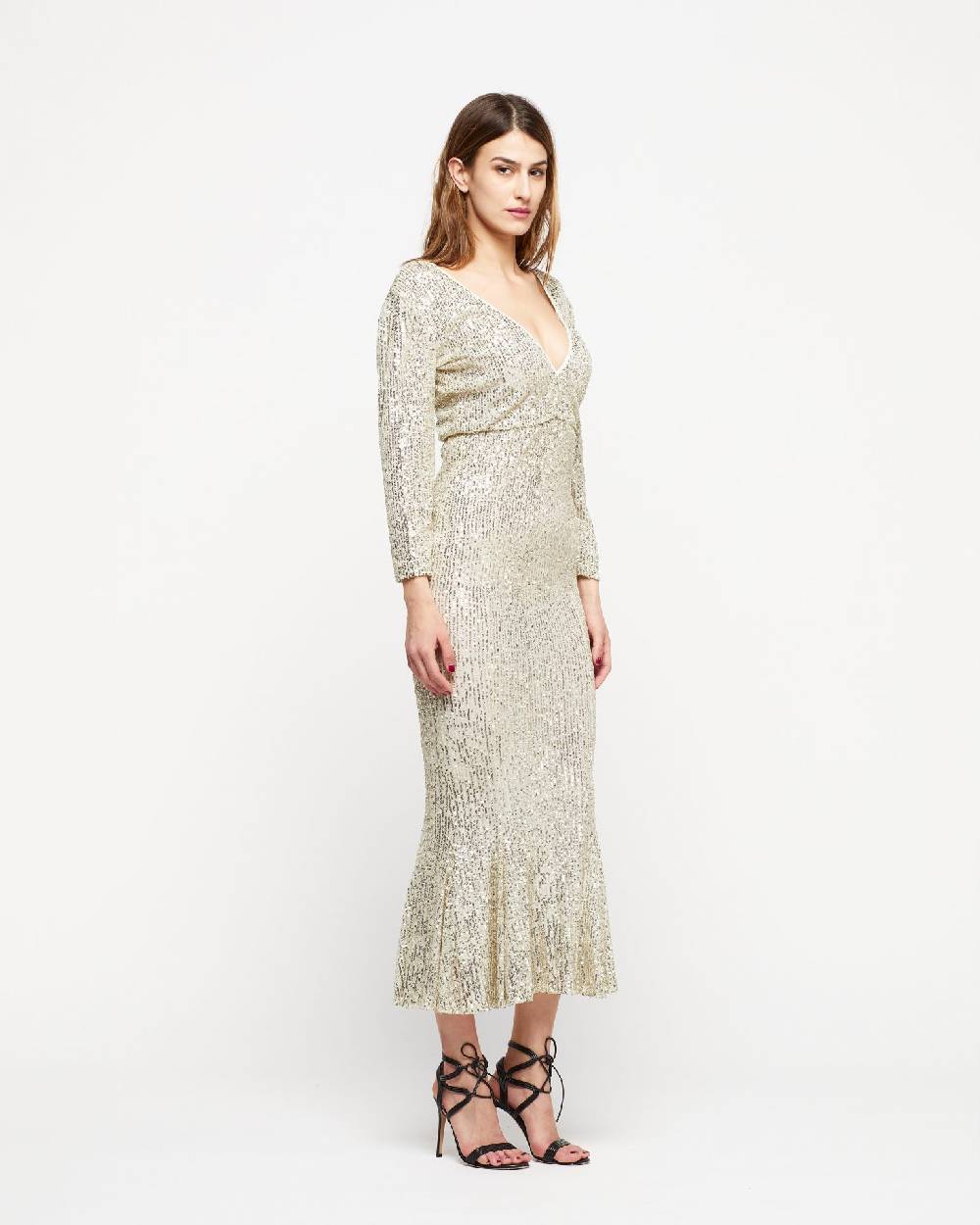 Le Twins Abito Sole – Paillettes Argento