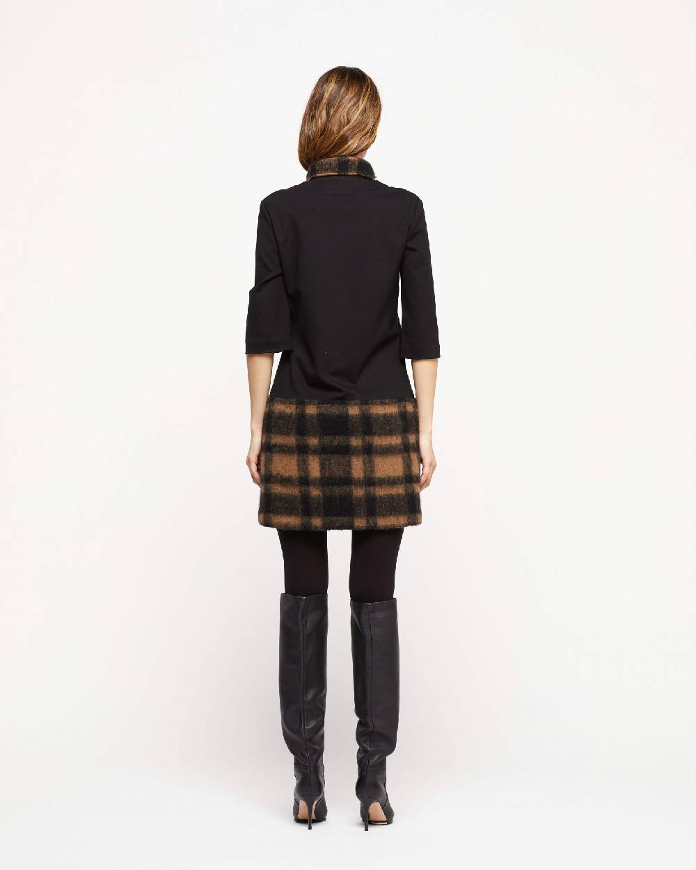 Le Twins Abito Torino – Quadri Marrone E Nero