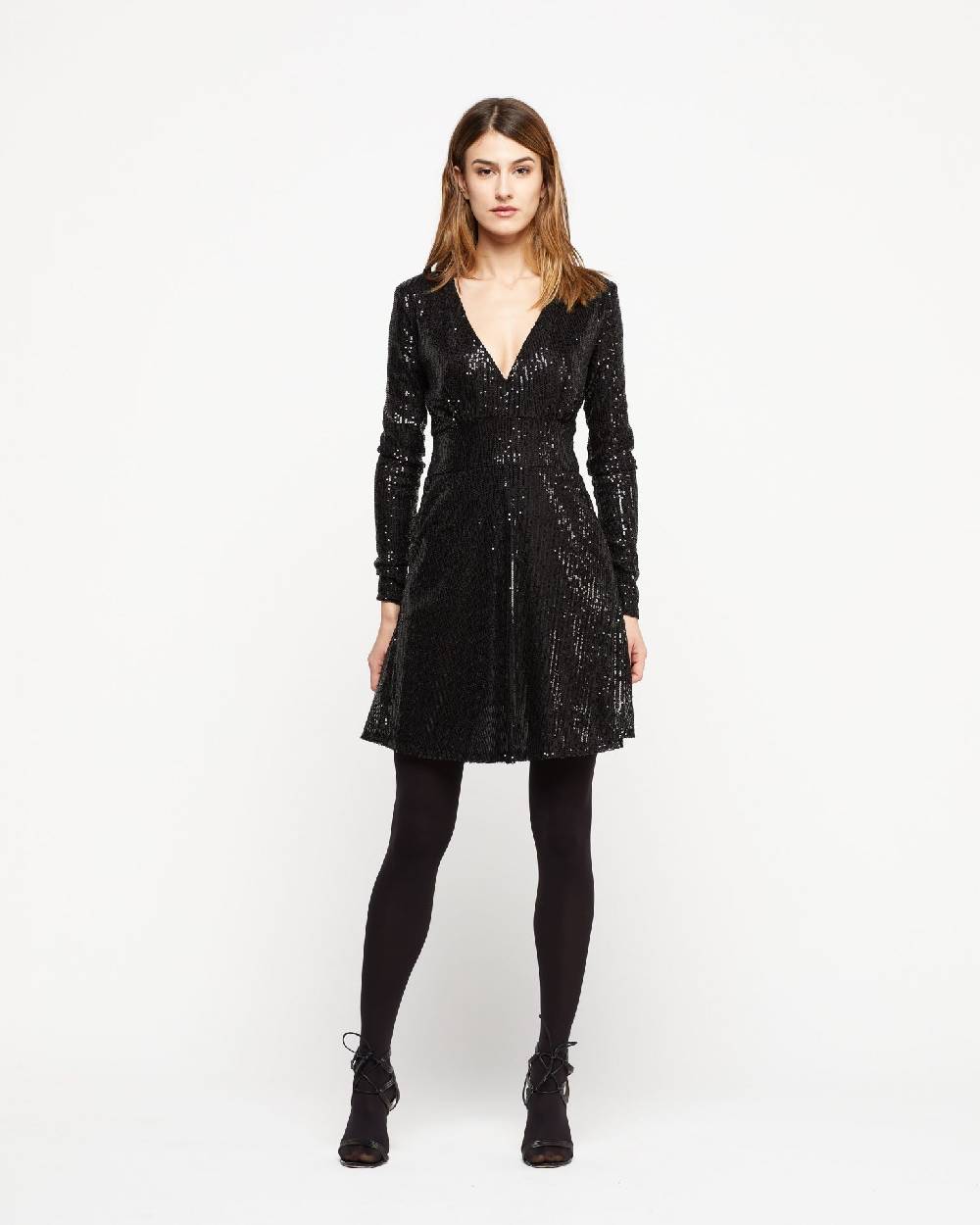 Le Twins Abito Vany – Paillettes Nero