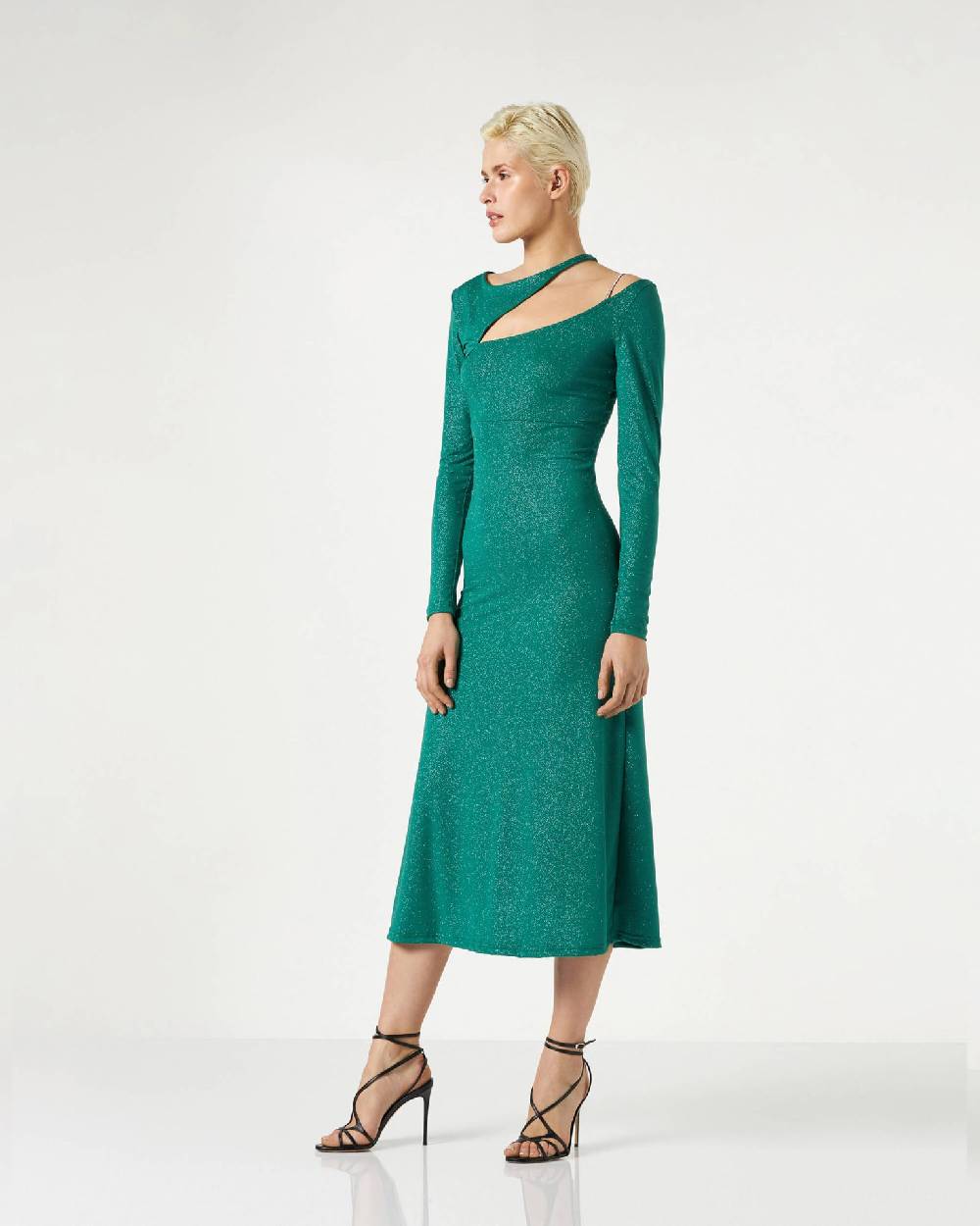 Le Twins Catia Jersey Lurex Verde