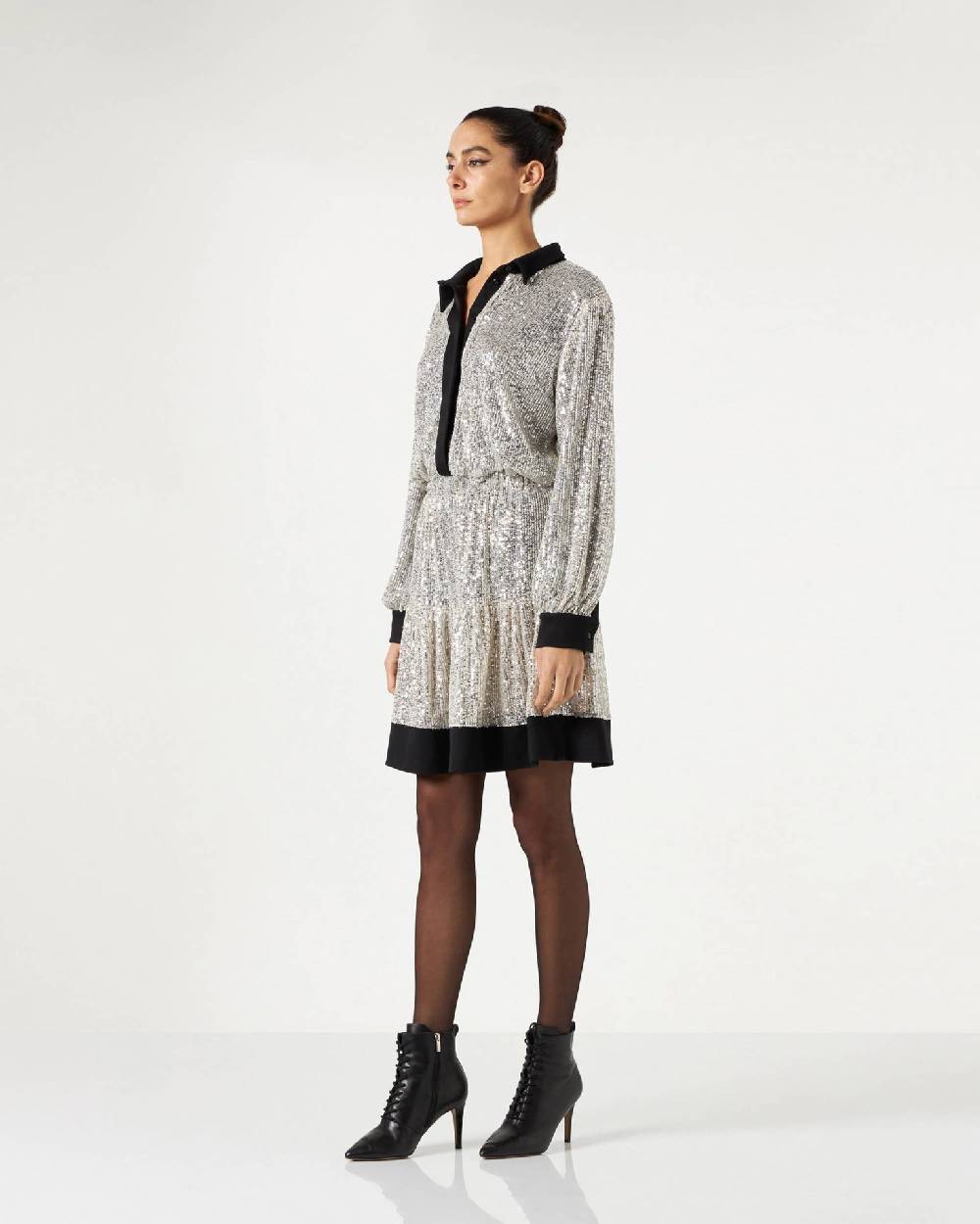 Le Twins Chicago Paillettes Argento