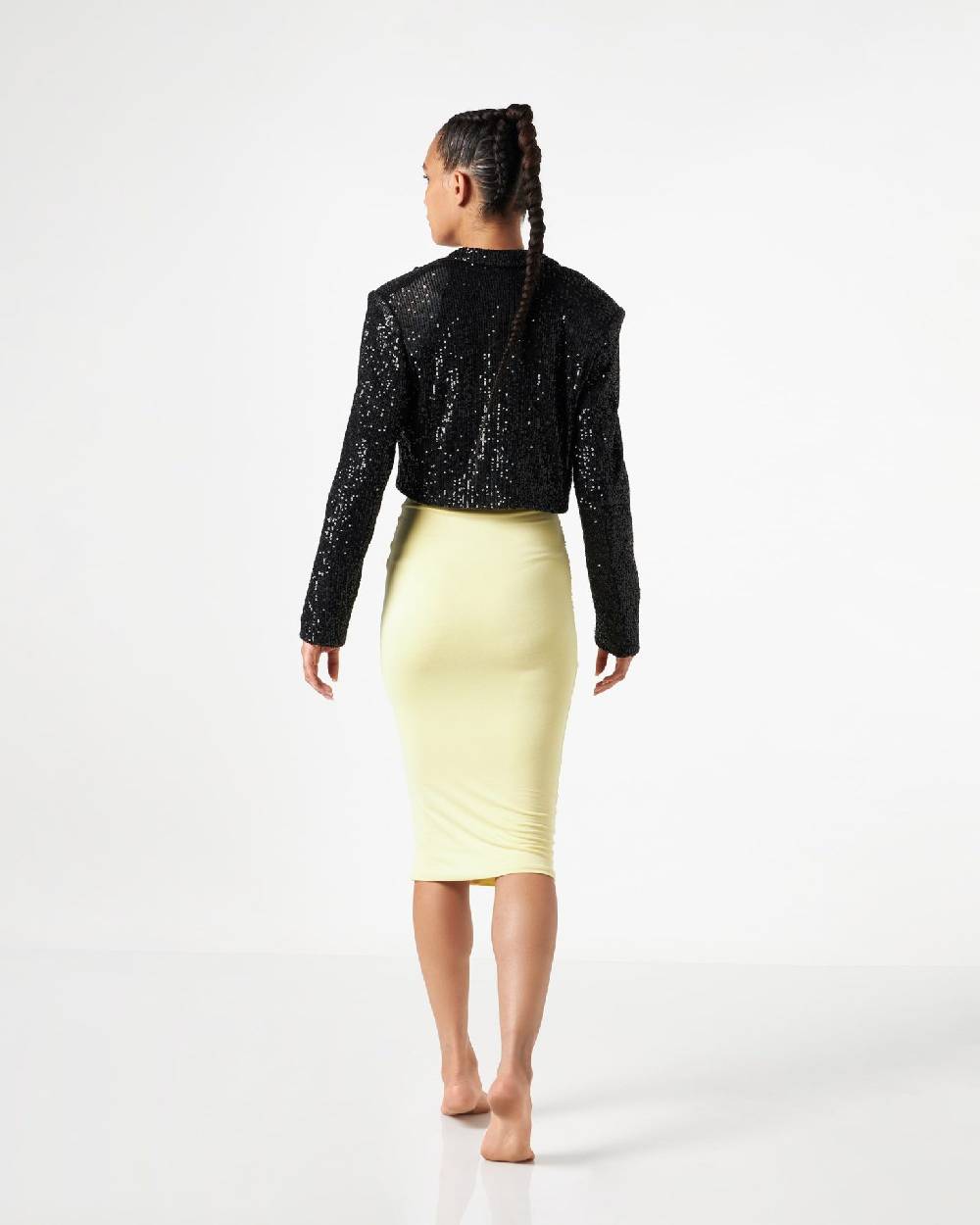 Le Twins Comacchio Corta Paillettes Nero