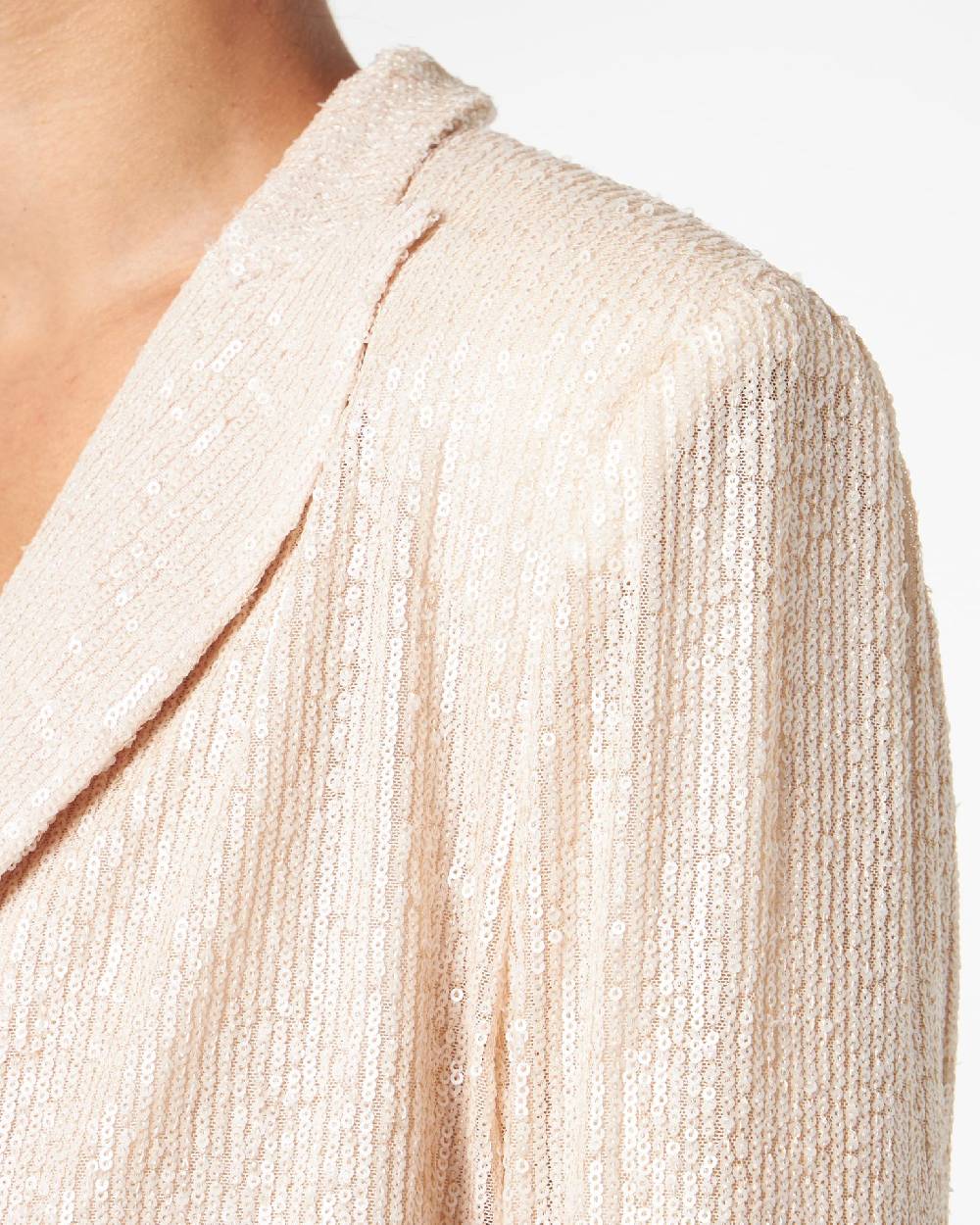 Le Twins Comacchio Corta Paillettes Opache Beige