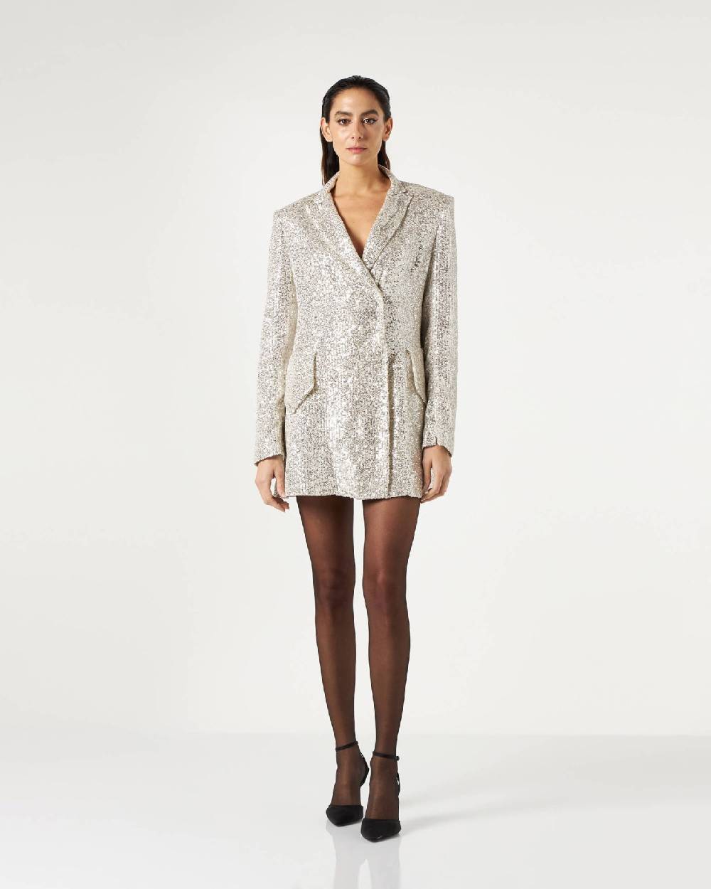 Le Twins Como Paillettes Argento