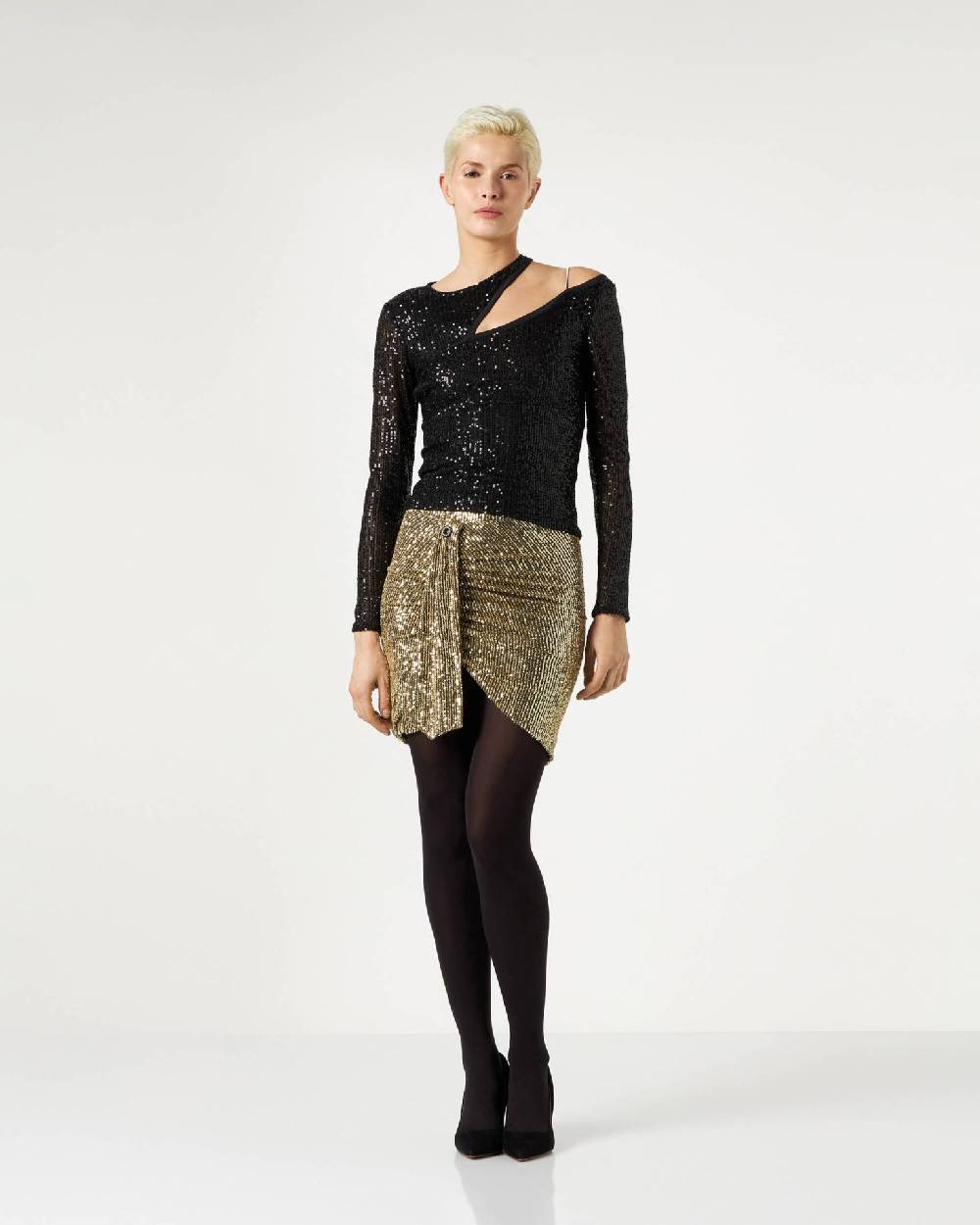 Le Twins Corinne Paillettes Nero