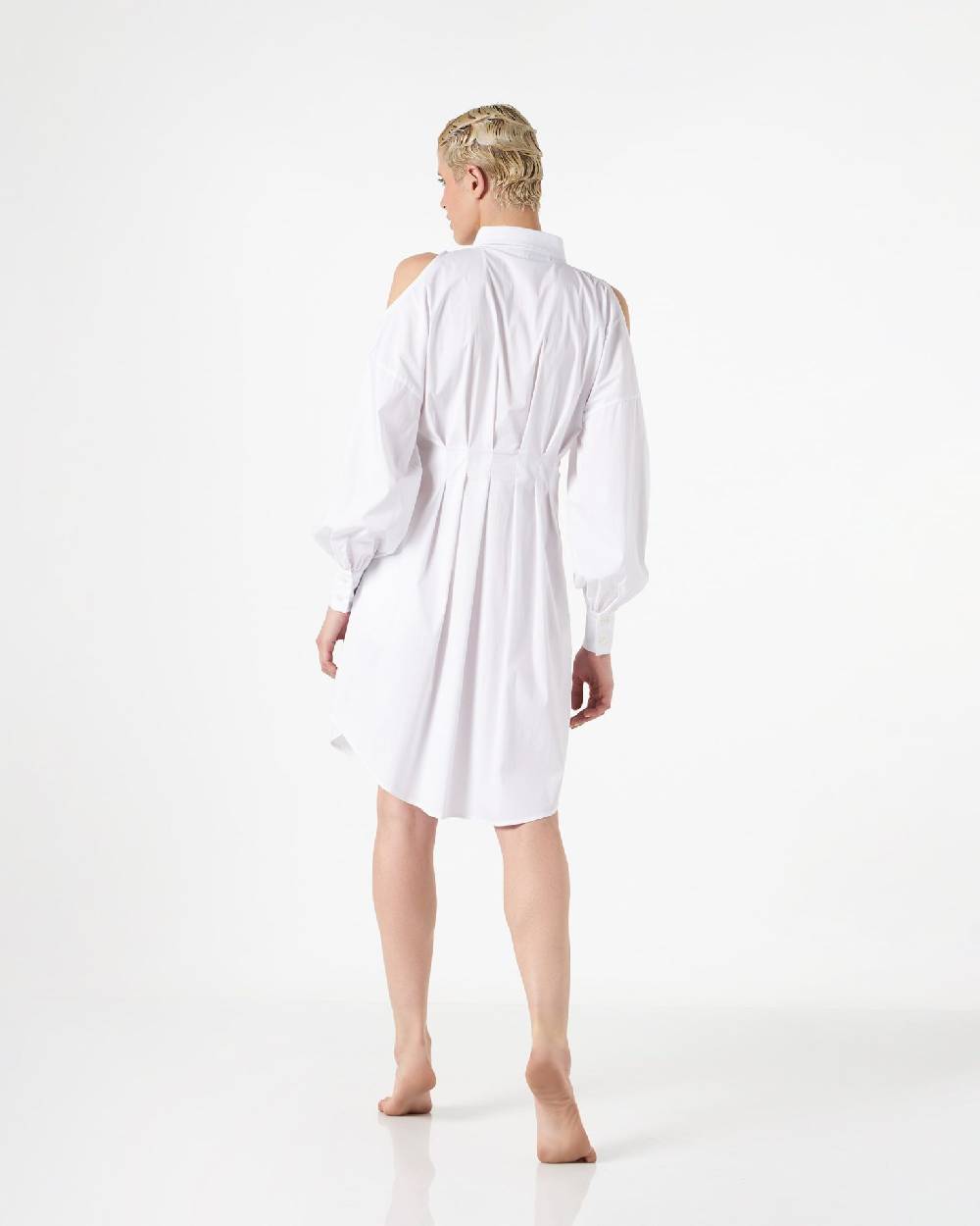 Le Twins Cristiana Corto Bianco Spalle Bucate