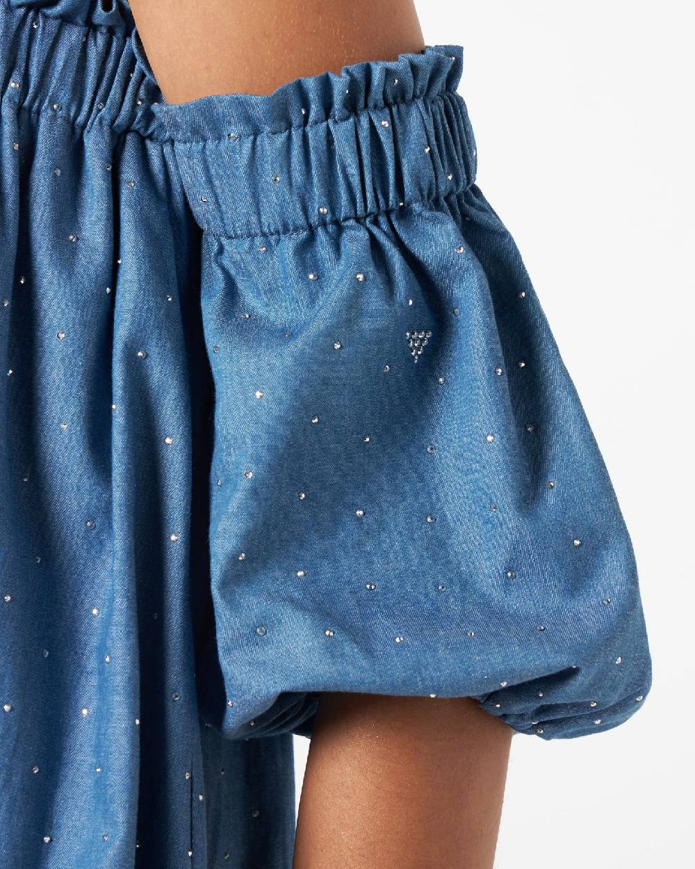 Le Twins Deva Chambray Strass Celeste