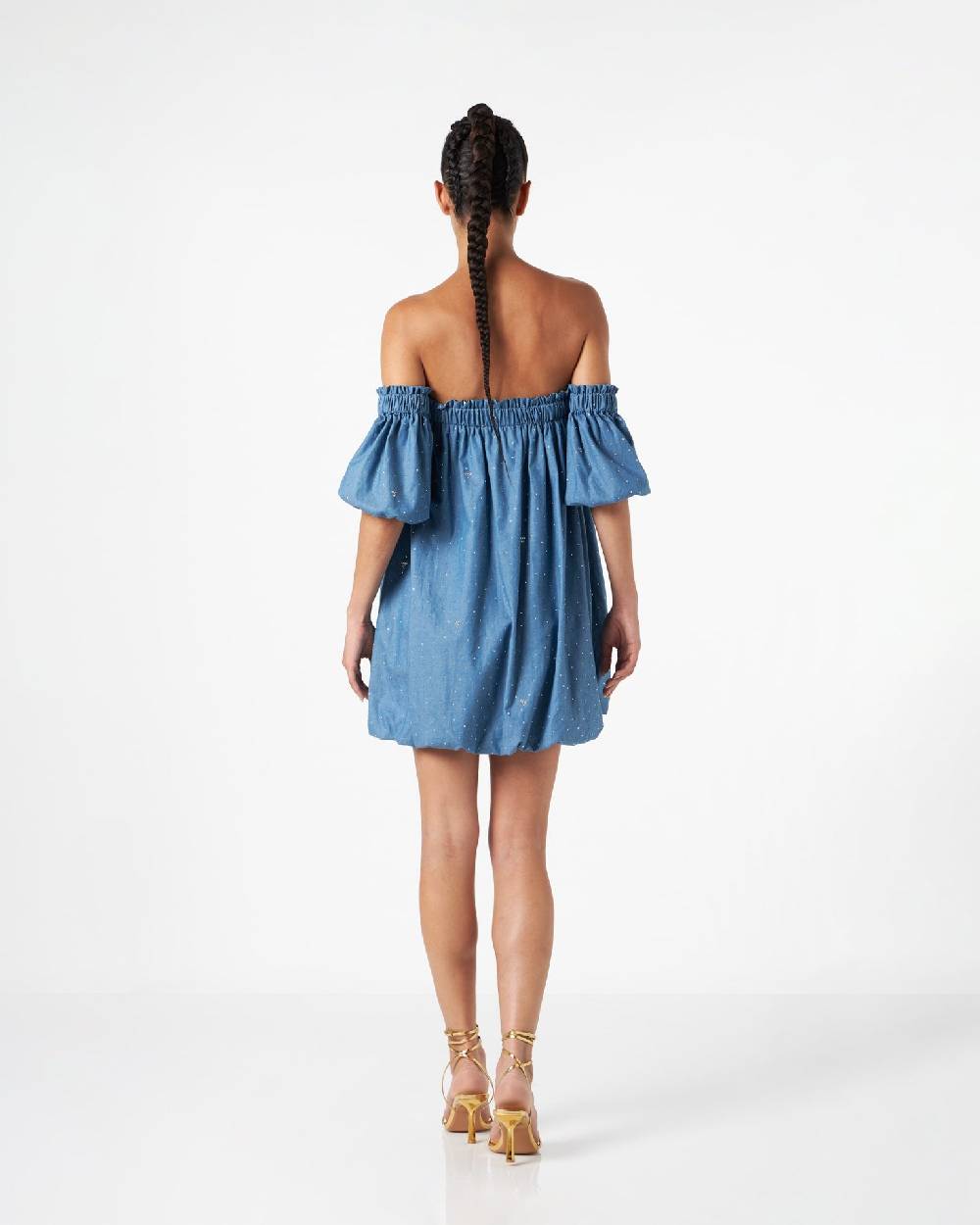 Le Twins Deva Chambray Strass Celeste