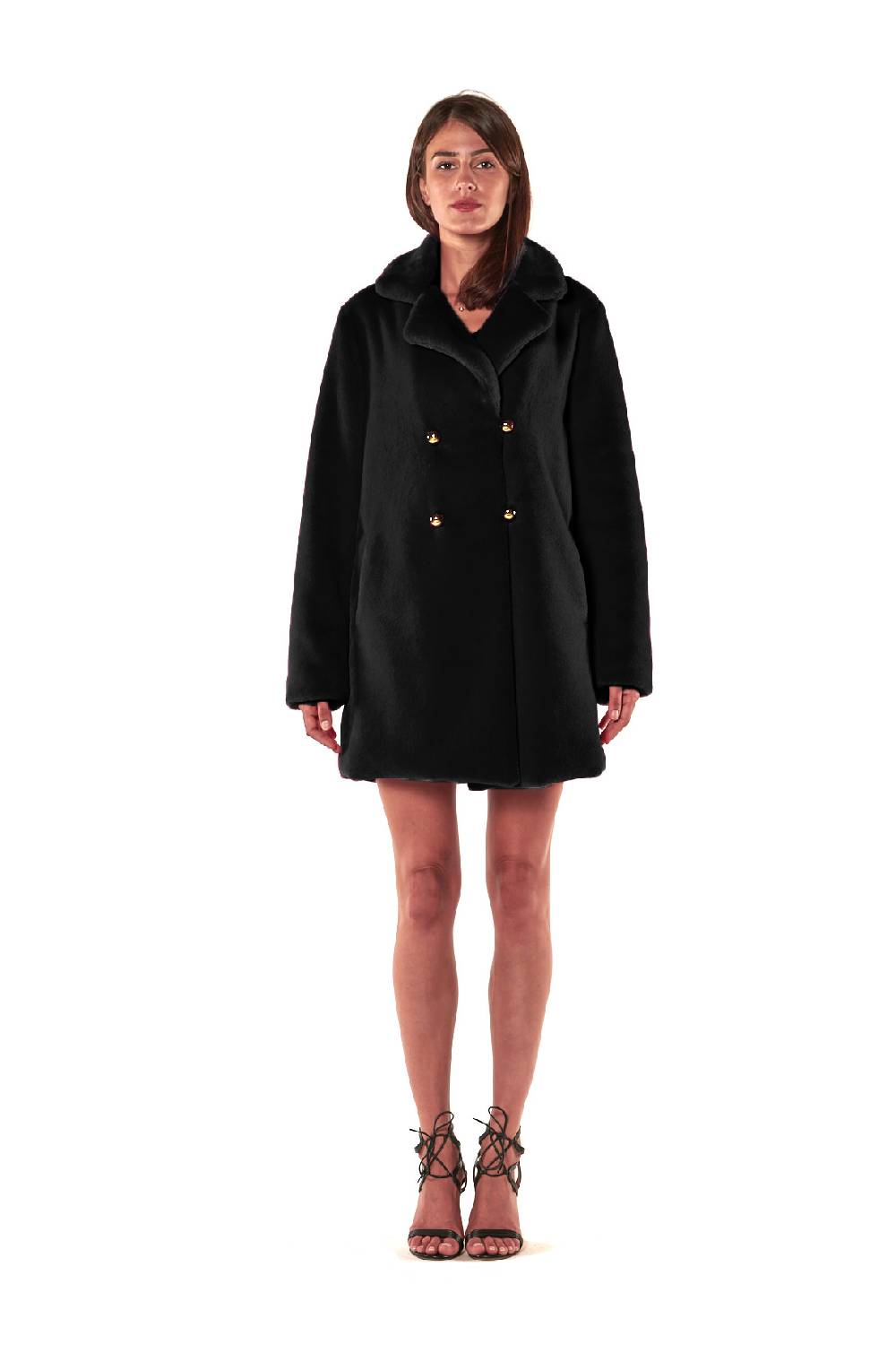 Le Twins Ecopelliccia Greta – Nero