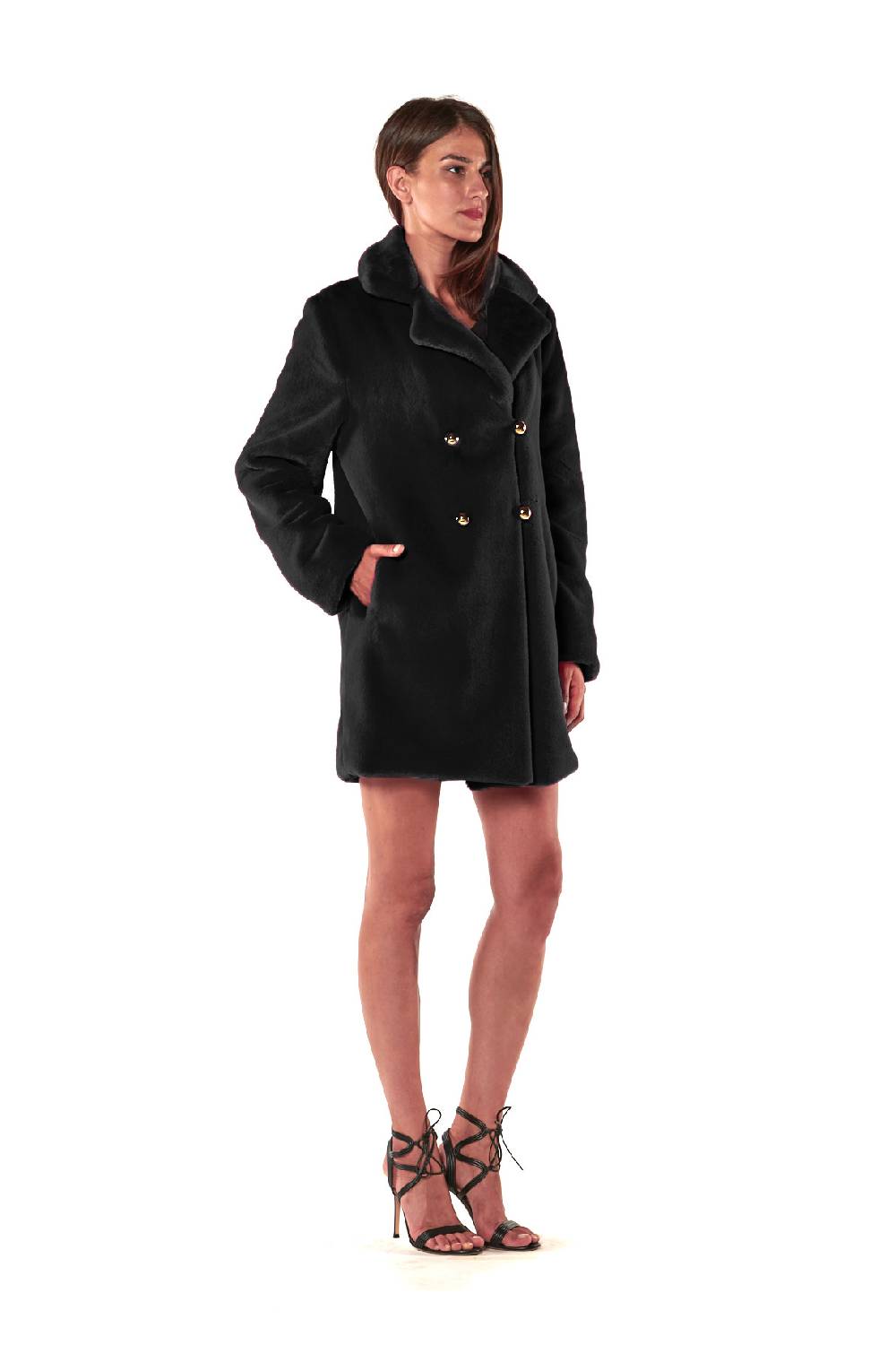 Le Twins Ecopelliccia Greta – Nero