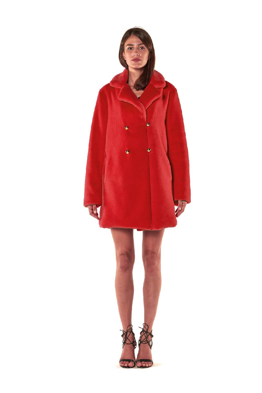 Le Twins Ecopelliccia Greta – Rosso