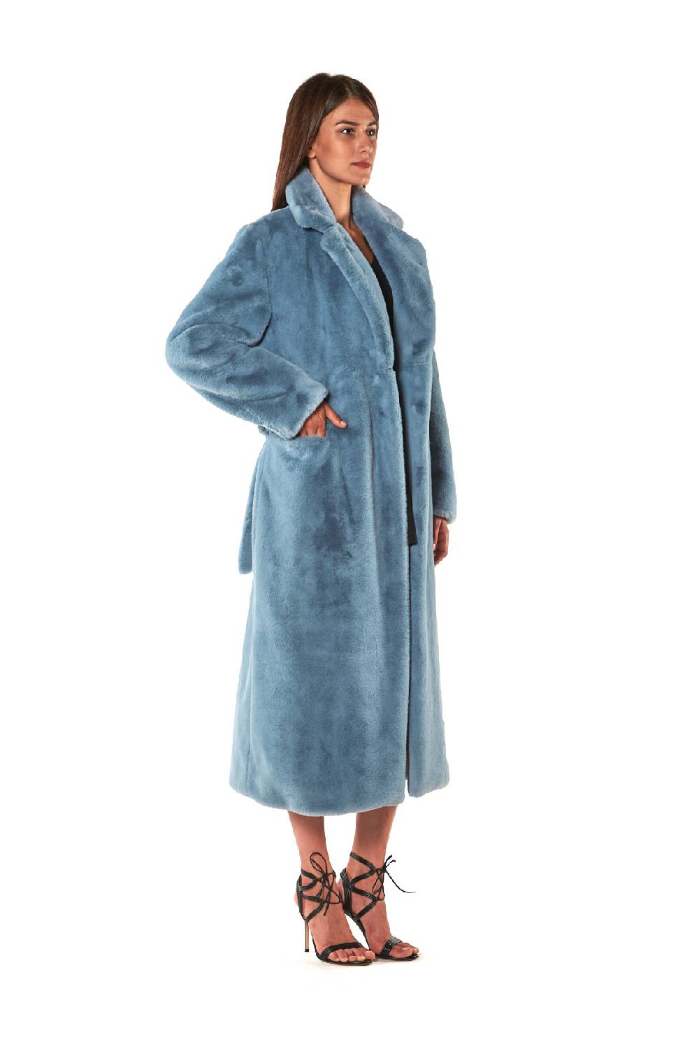 Le Twins Ecopelliccia Sofia – Celeste