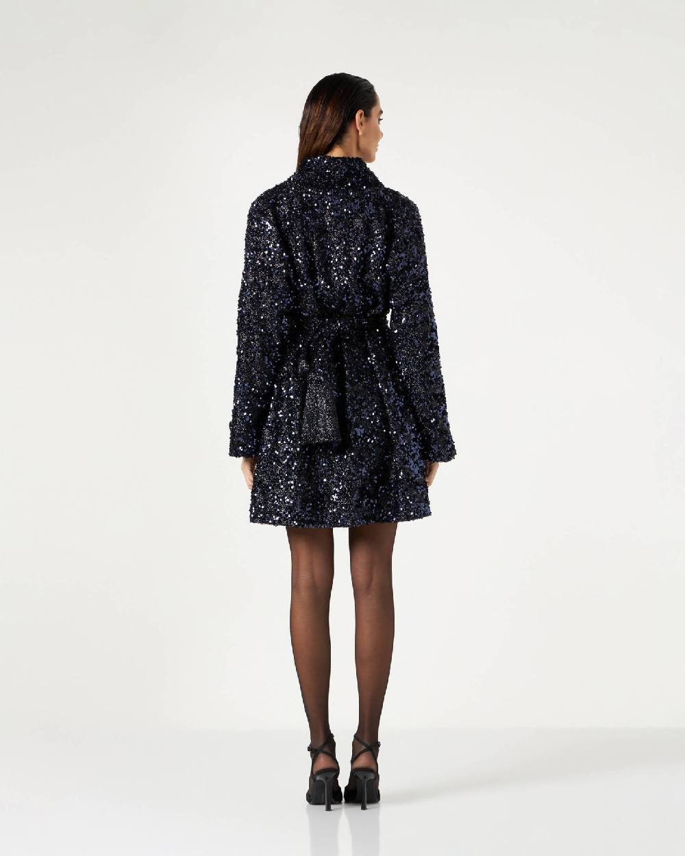 Le Twins Emma Paillettes Lurex Blu