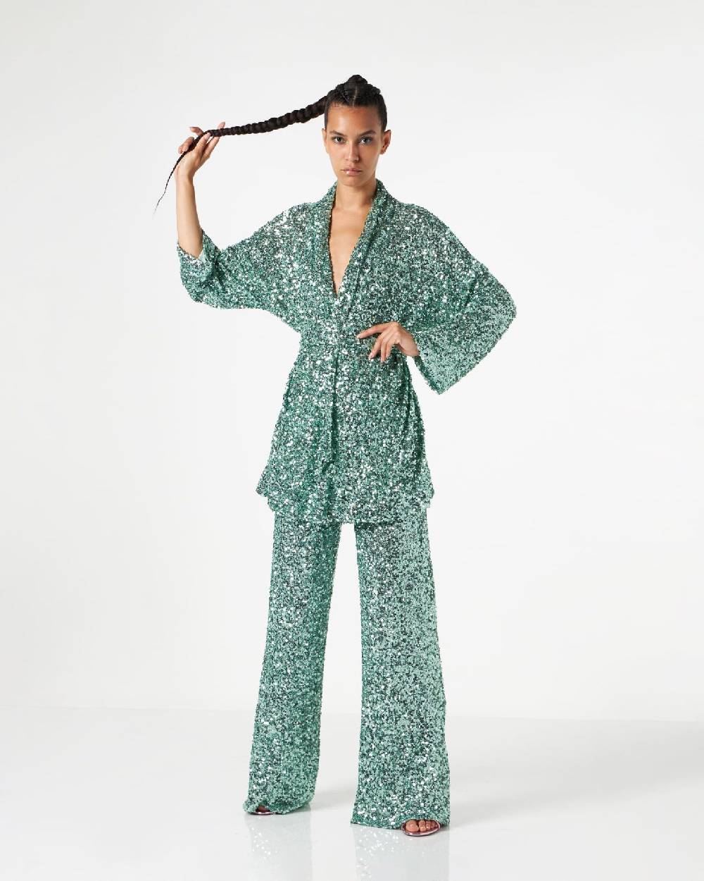 Le Twins Emma Paillettes Turchese