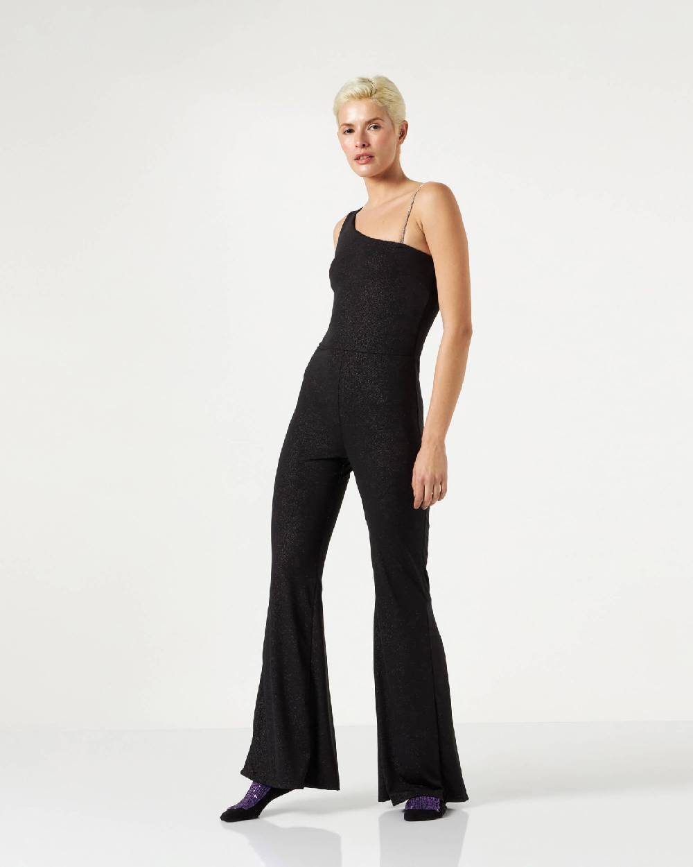 Le Twins Fabiana Jersey Lurex Nero