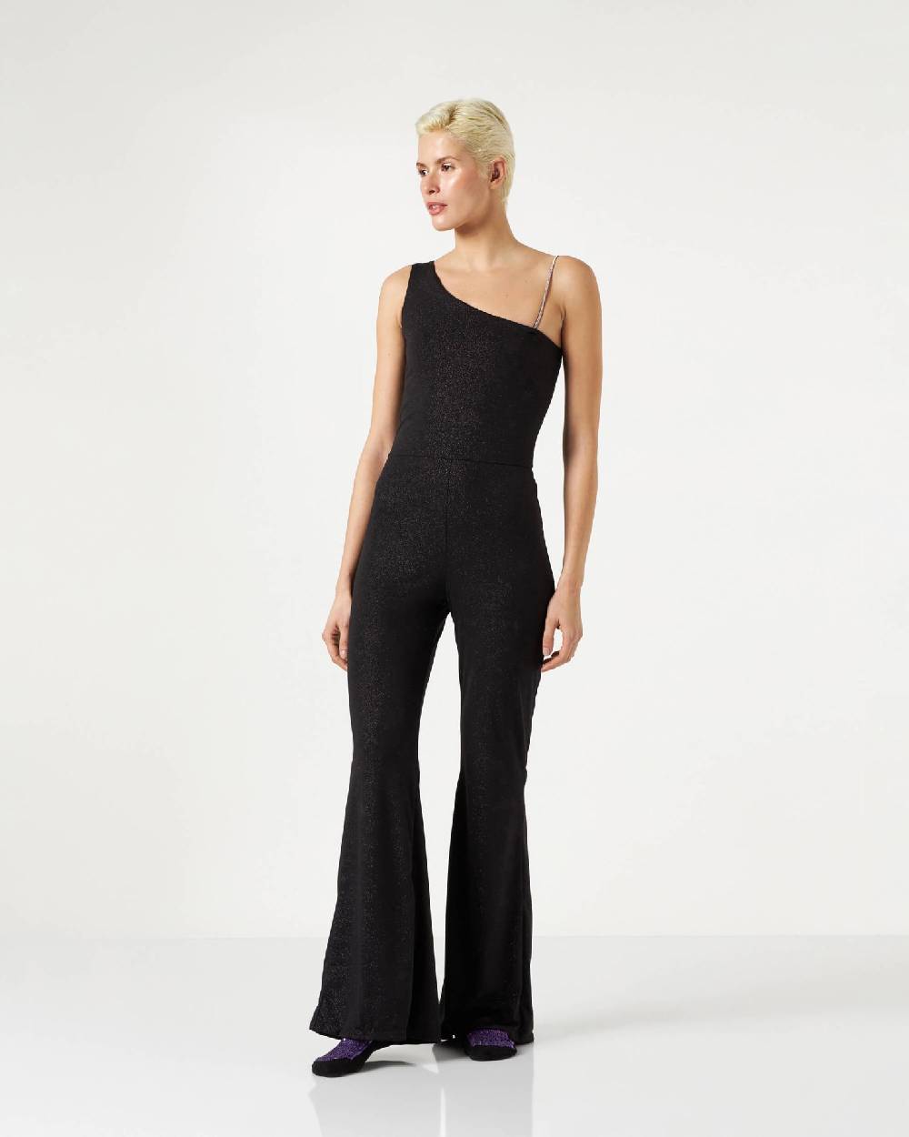 Le Twins Fabiana Jersey Lurex Nero