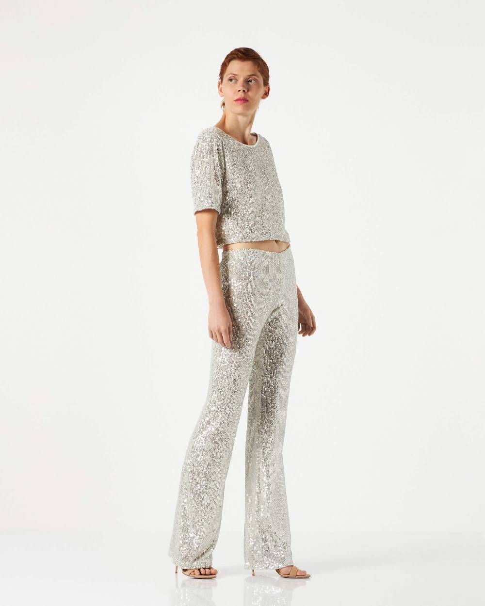 Le Twins Giusy Paillettes Argento