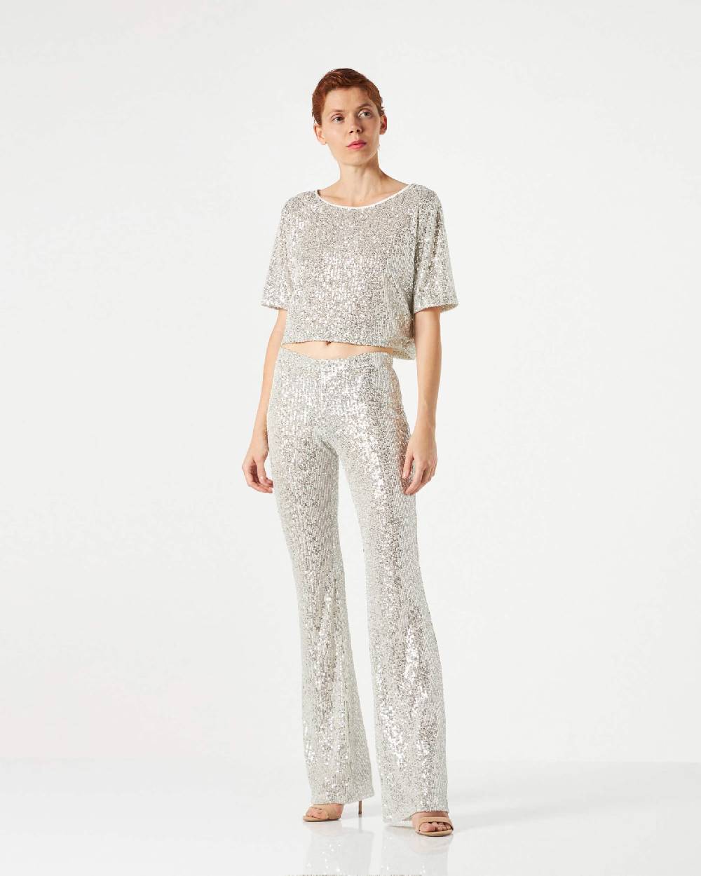 Le Twins Giusy Paillettes Argento