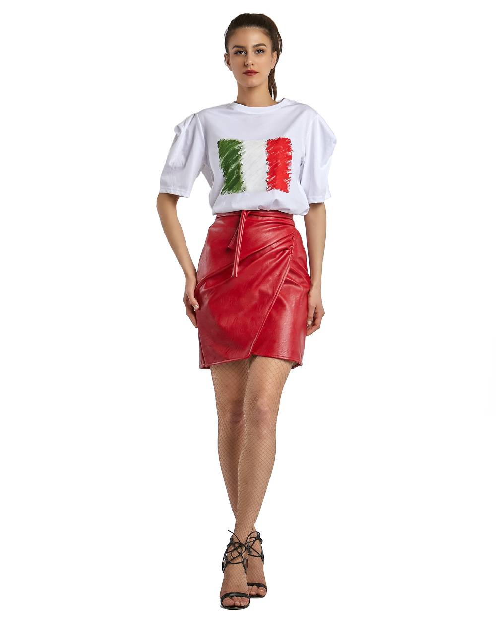 Le Twins Gonna Grazia – Ecopelle Rosso