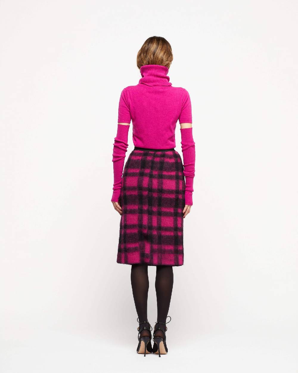 Le Twins Gonna Vilma – Quadri Fucsia E Nero