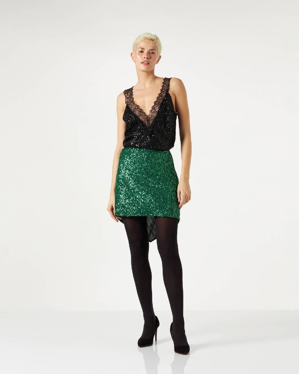 Le Twins Gorizia Paillettes Nero