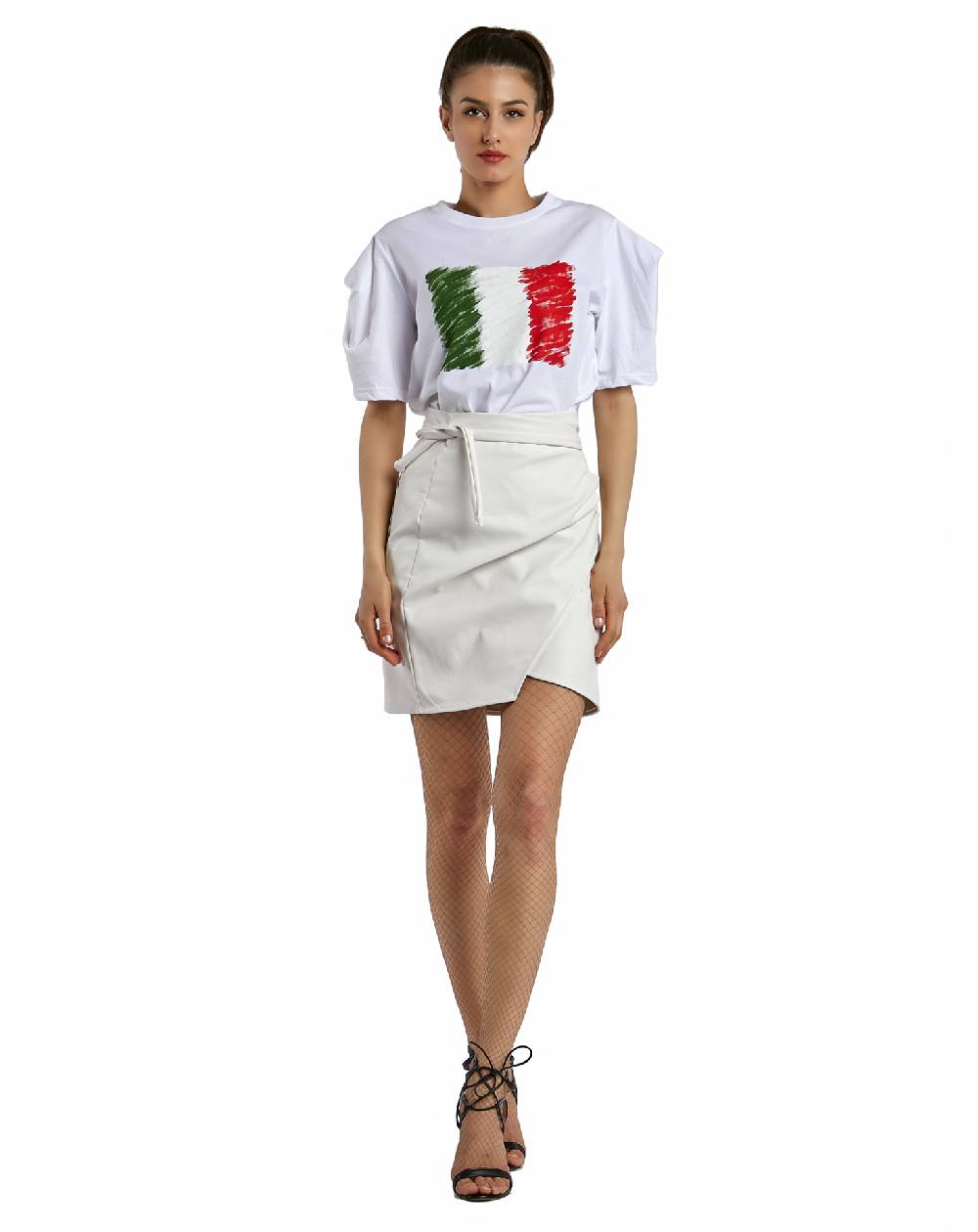 Le Twins Grazia gonna ecopelle