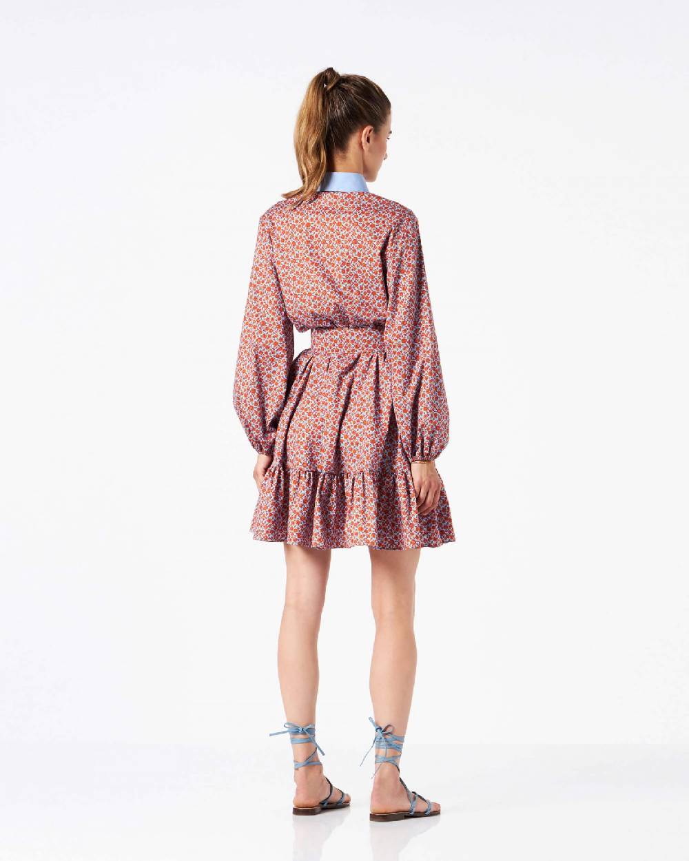 Le Twins Ischia Corto Fiorellino Celeste