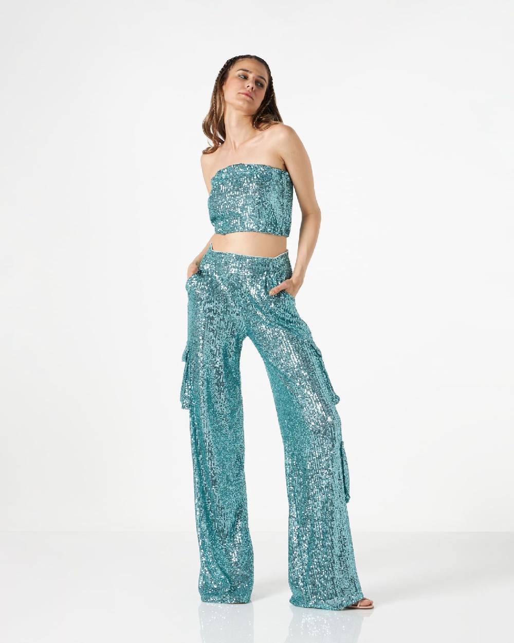 Le Twins Ludo Paillettes Turchese