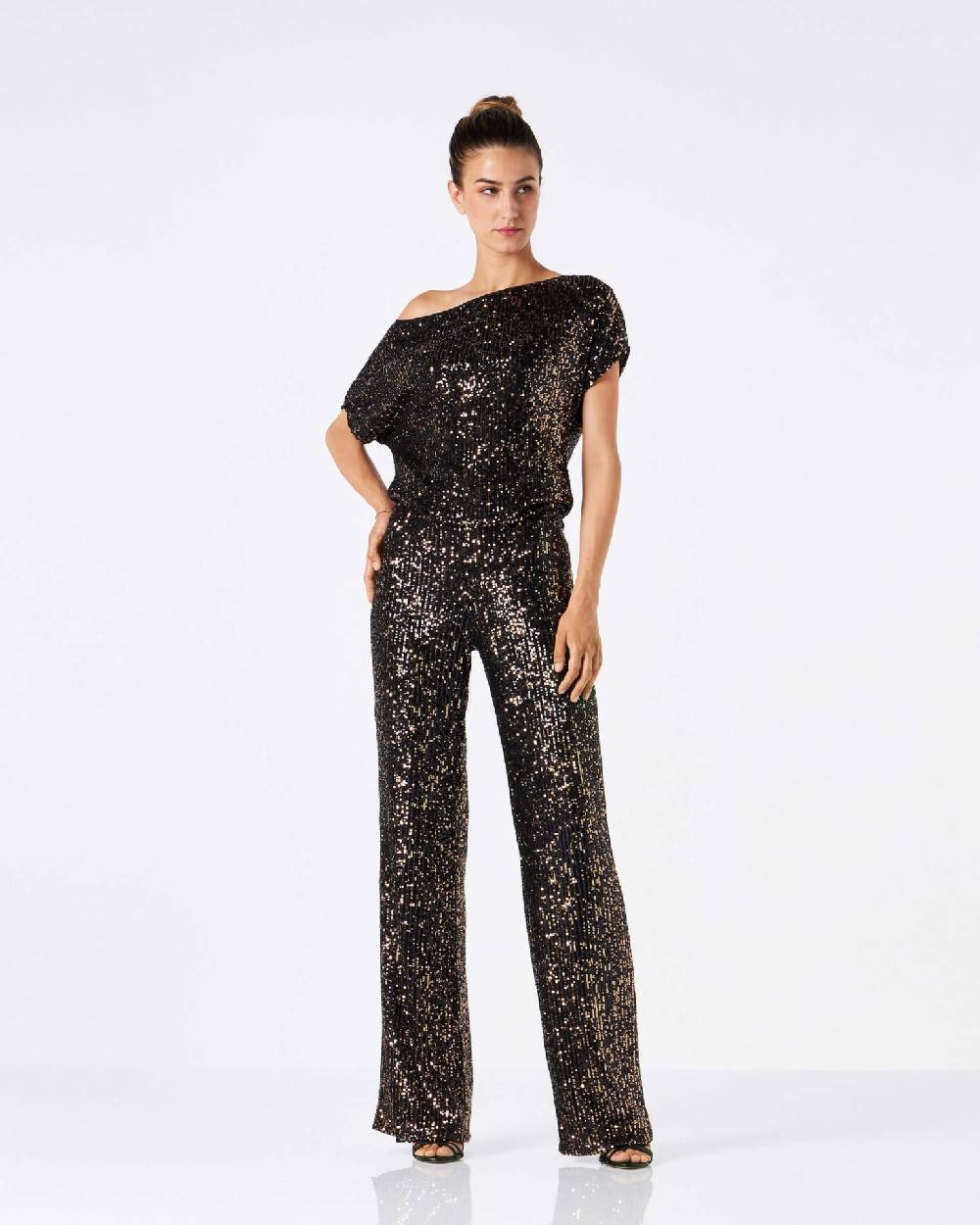 Le Twins Mascia Paillettes Nero e Oro