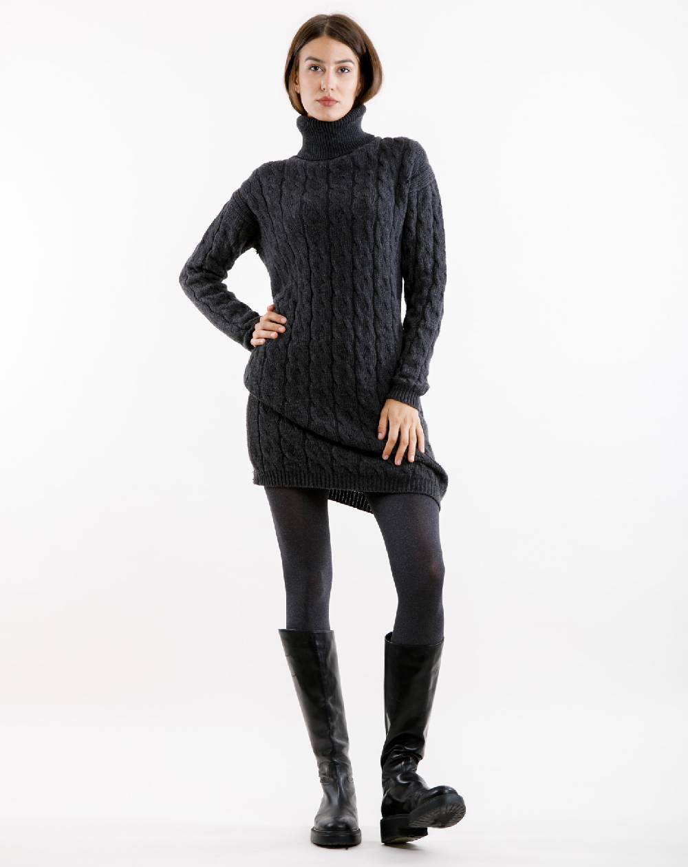 Le Twins Maxi Maglia Rosa – Grigio