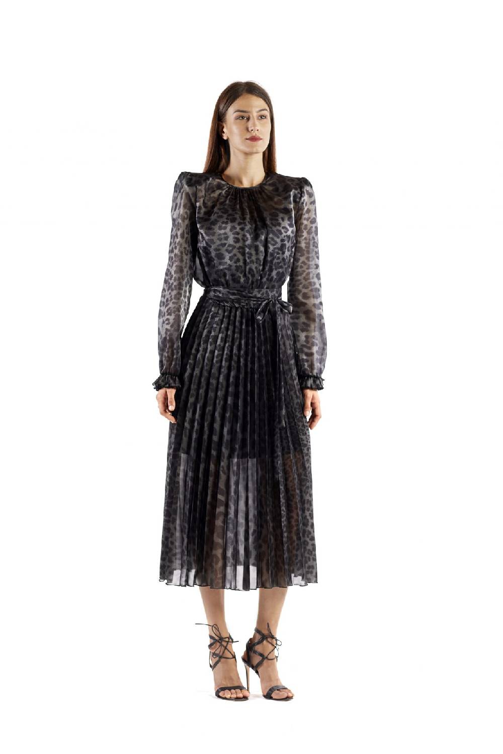 Le Twins Milano Animalier Grigio E Nero