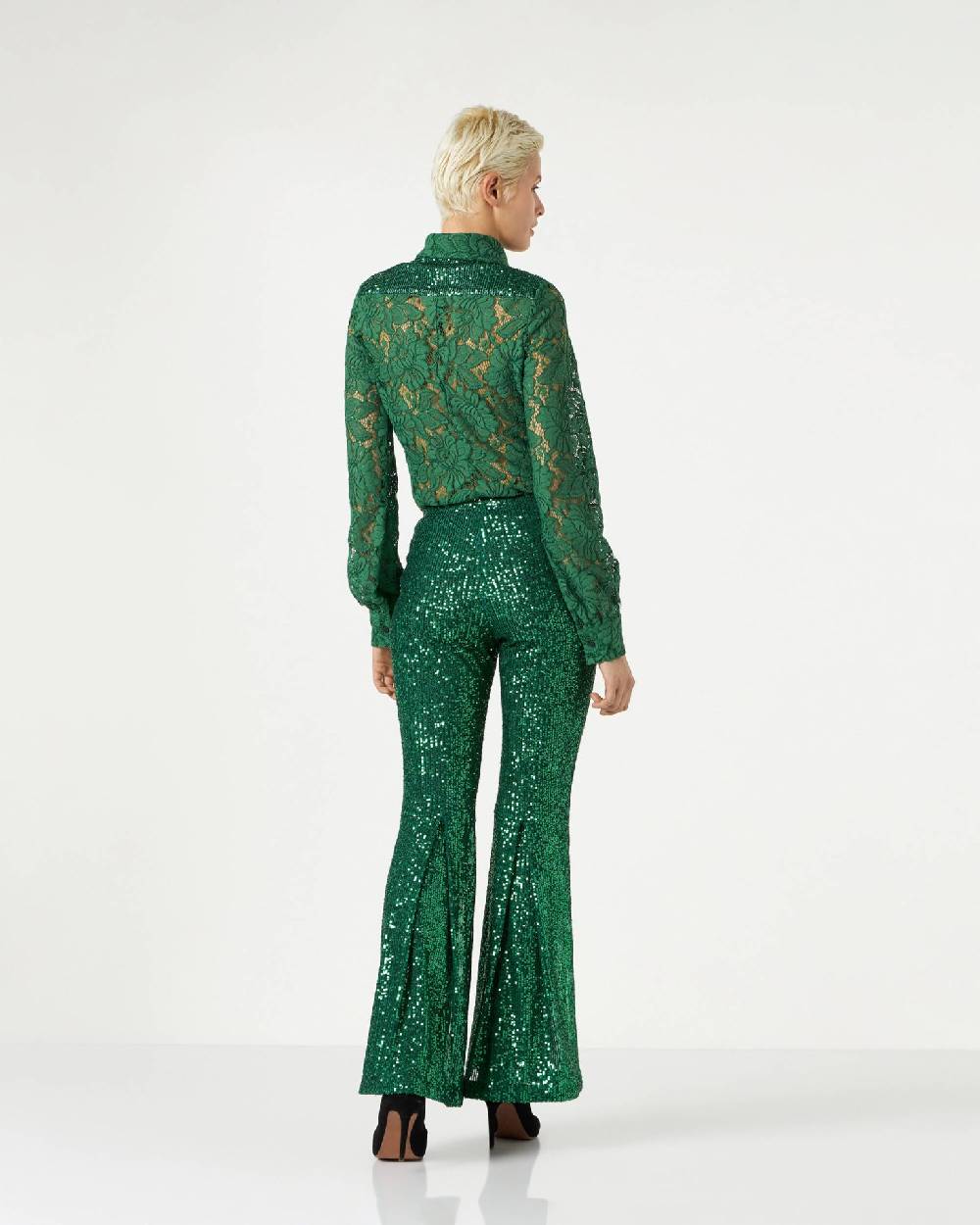 Le Twins Moni Paillettes Verde